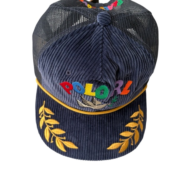 🆕 Polo Ralph Lauren Men’s Dove Peace Love Corduroy Trucker Baseball Cap OS - Picture 4 of 7